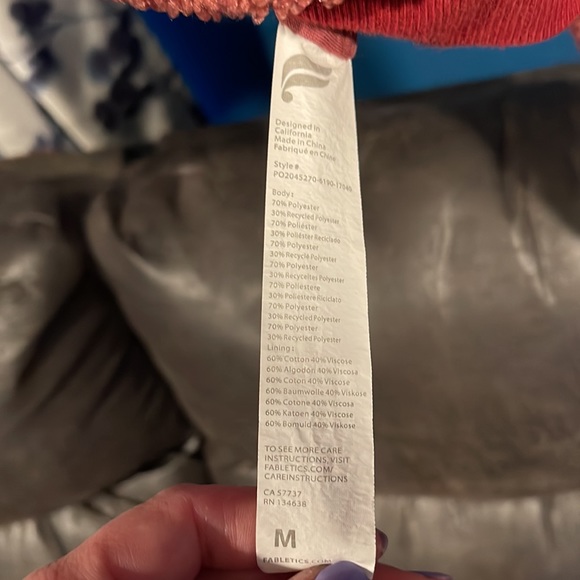 Malia Polar Fleece Dark Rouge/Brick size Medium - Picture 6 of 6